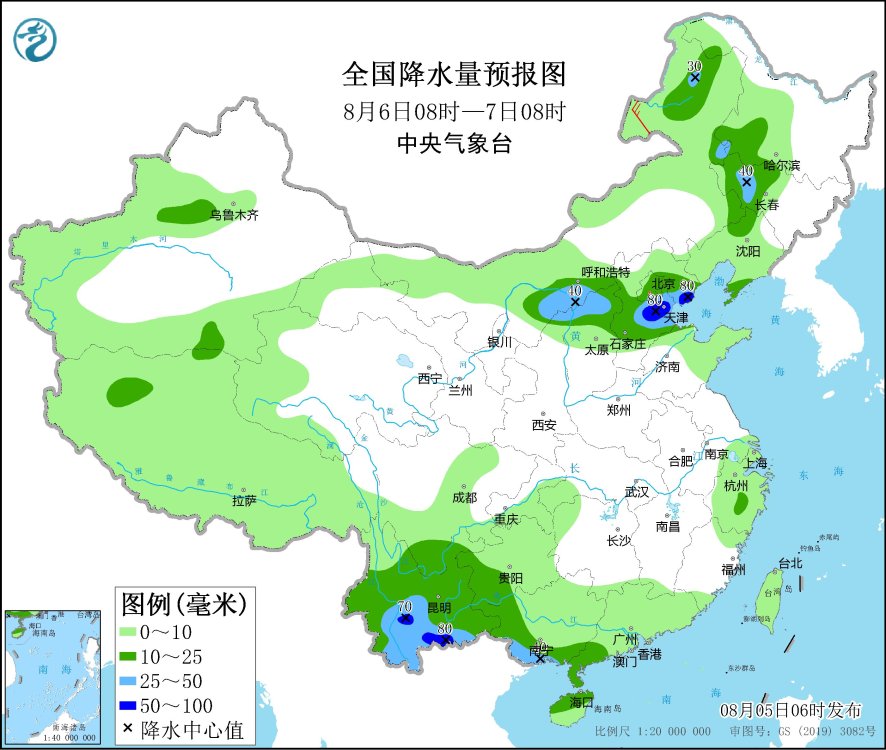 東北華北等地有較明顯降水 江漢江淮等地有持續性高溫